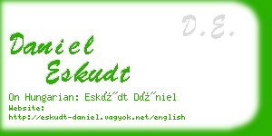 daniel eskudt business card